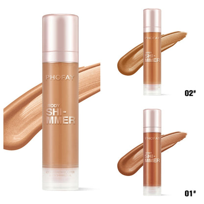 PHOFAY Glow Luxe Body Shimmer Oil – Radiant Hydrating Glow