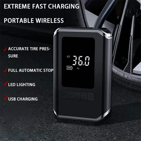 AirForce Mini Digital Tire Inflator & Power Bank Compressor