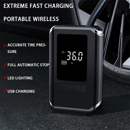 AirForce Mini Digital Tire Inflator & Power Bank Compressor