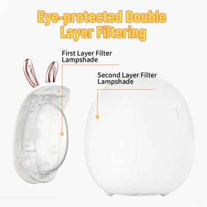 LumiBunny Adjustable Silicone Baby Night Light