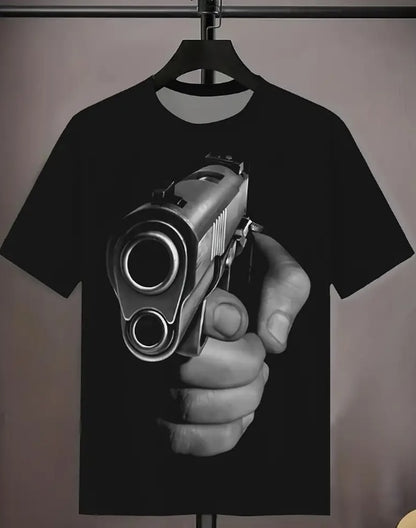 UrbanVibe Men’s Printed Round Neck T-Shirt