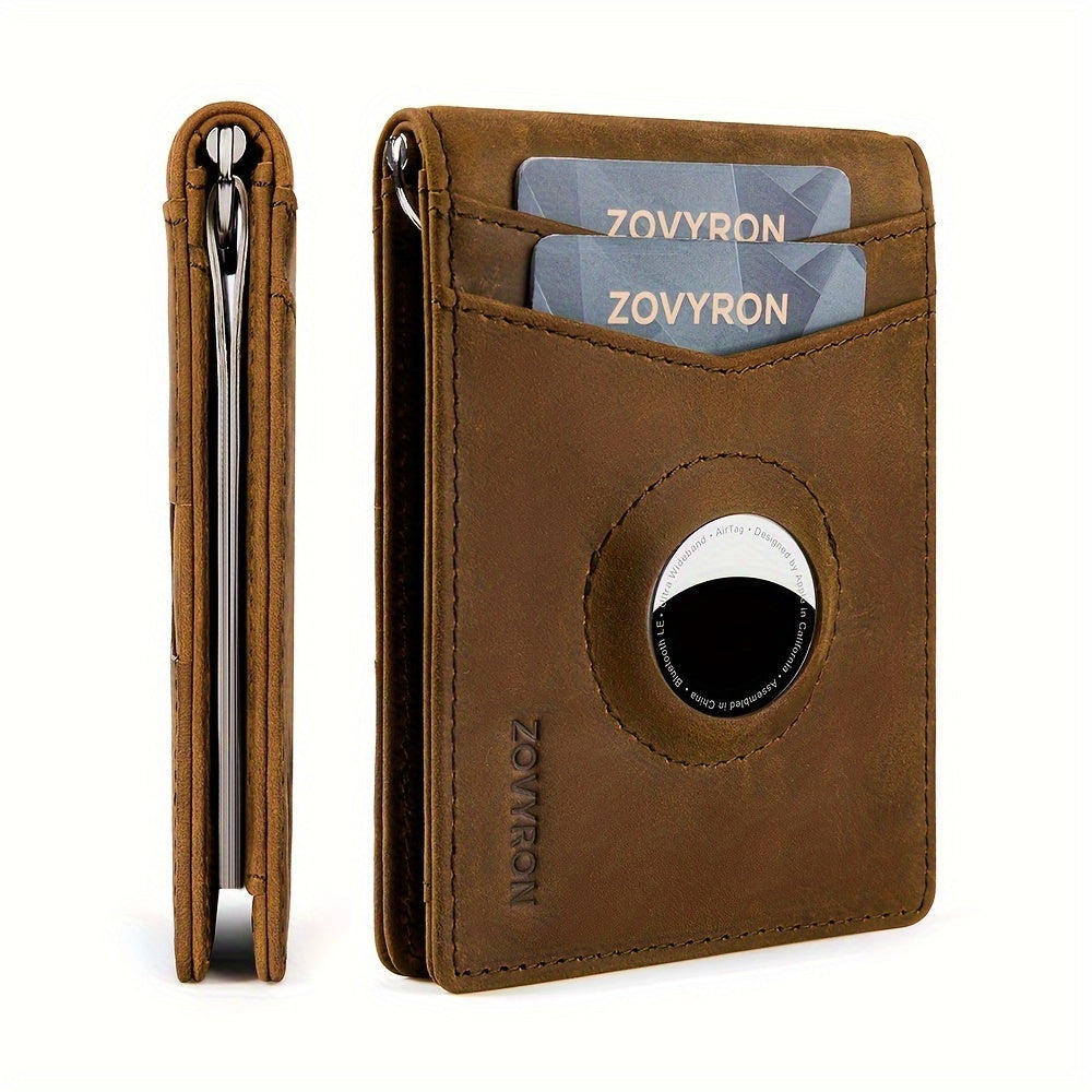 AirGuard RFID Slim Bifold Wallet With Airtag Holder