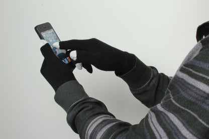 Therma Touch Knit Gloves – Unisex Full-Finger Touchscreen Winter Warm Gloves