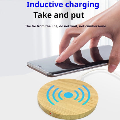 Bamboo Dual-Coil Vertical Wireless Charger Stand