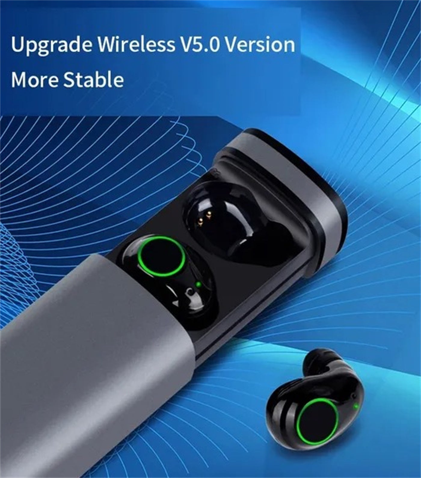 VibeWire V5.0 Smart Touch Bluetooth Earbuds with Charging Case