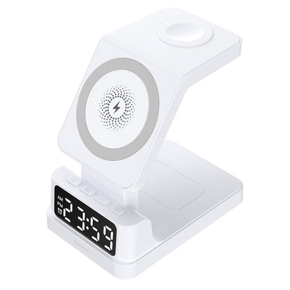 Magnetic 3-in-1 15W Wireless Charger with Clock