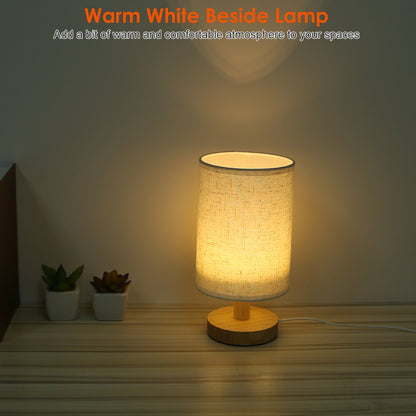 LumiRest Modern Warm White USB Bedside Lamp