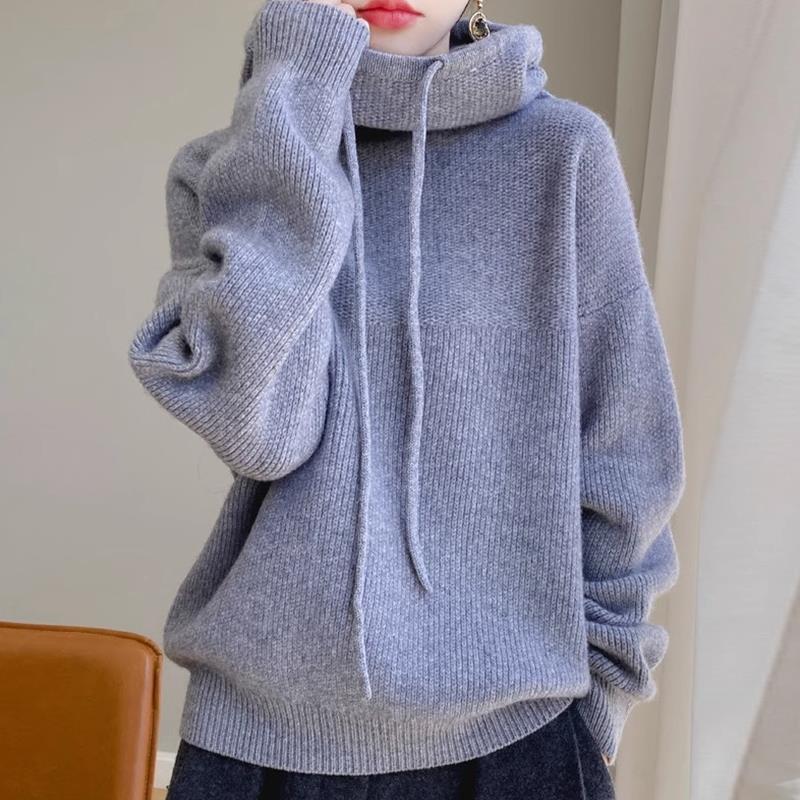 Cozy Luxe Thick Knit Sweater – Warm Lazy-Style Long Sleeve Top for Women