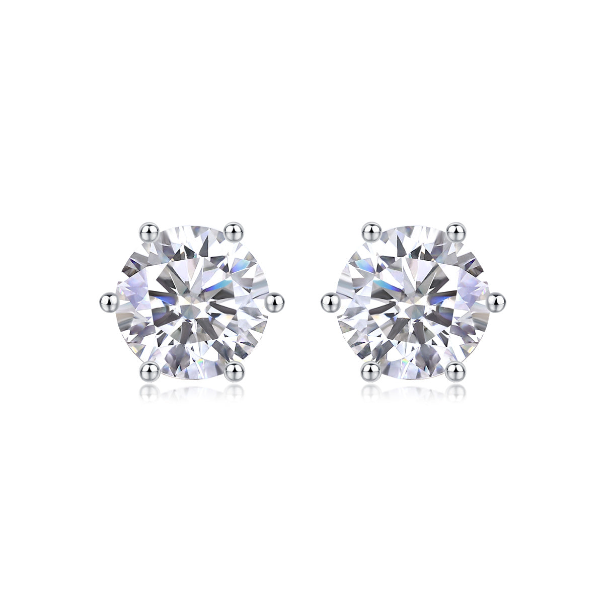 Years Quiet Good Moissanite Stud Earrings – Luxury Silver Jewelry