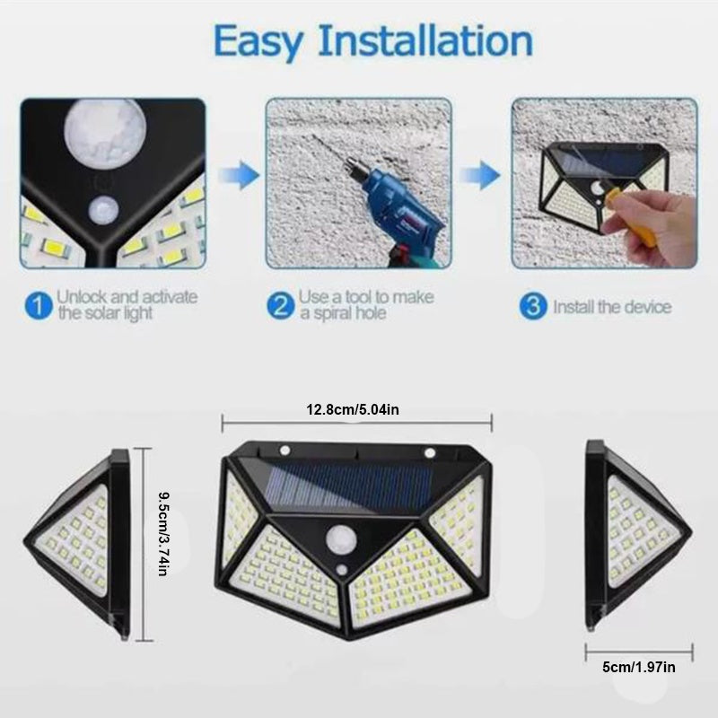 SunGuard Solar Motion Sensor Flood Light