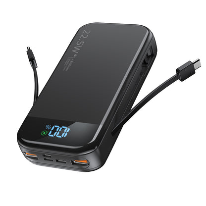 VoltView Dual-Wire Digital Display Super Fast Charging Power Bank