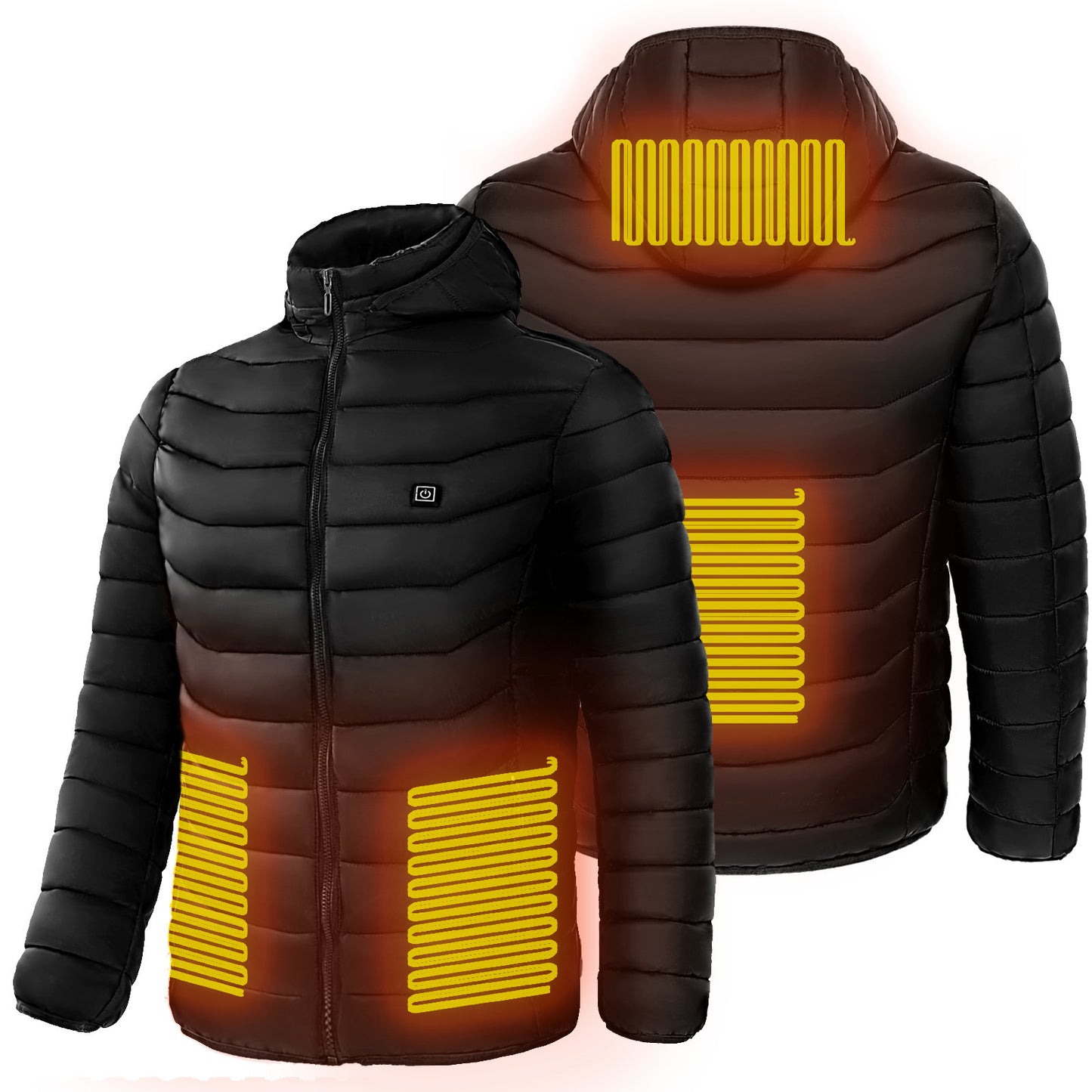 Heat Zone 9 Puffer Jacket – Men’s Electric Heated Winter Hooded Coat