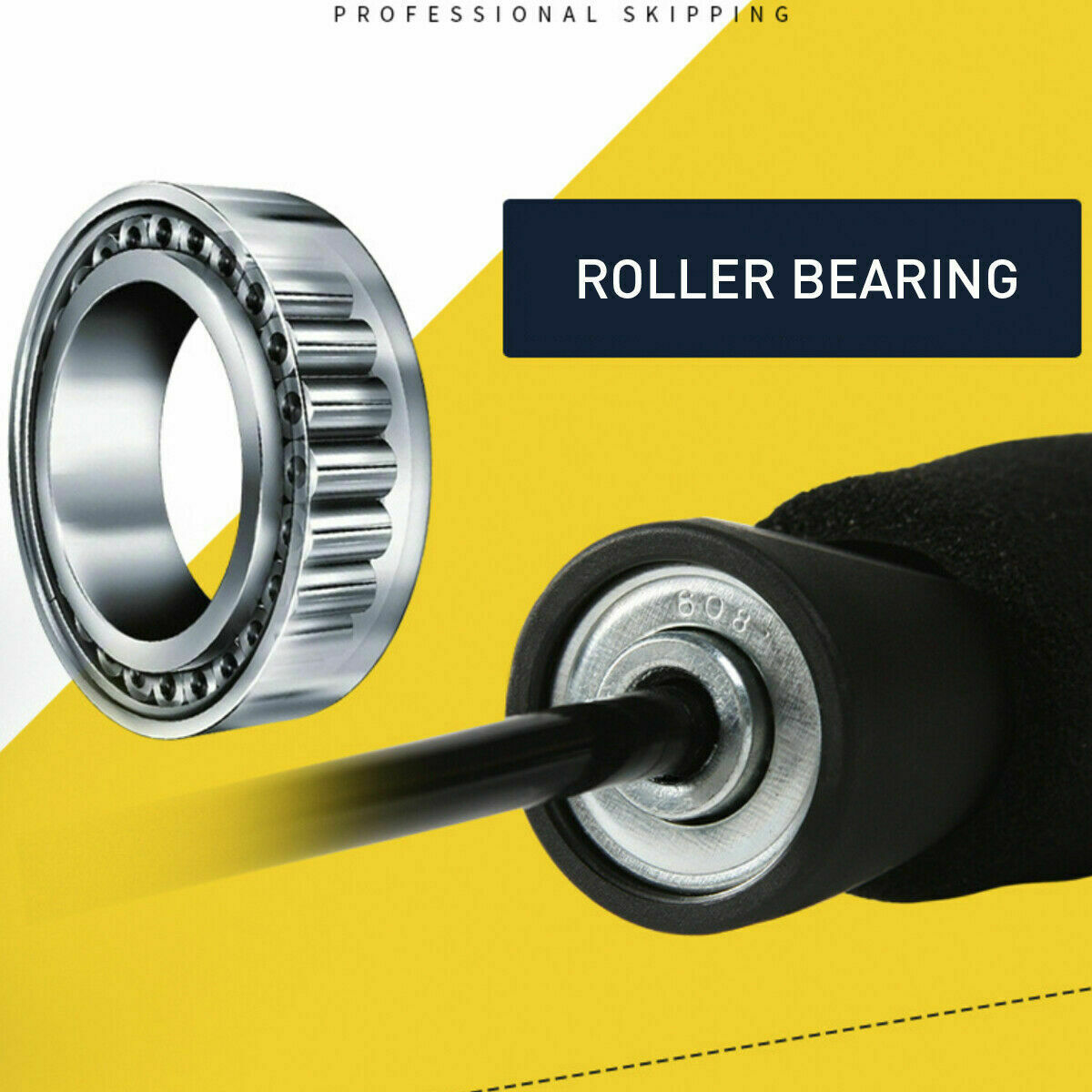 Adjustable Speed Skipping Rope – Tangle-Free Bearing Jump Rope for Fitness & Boxing Training