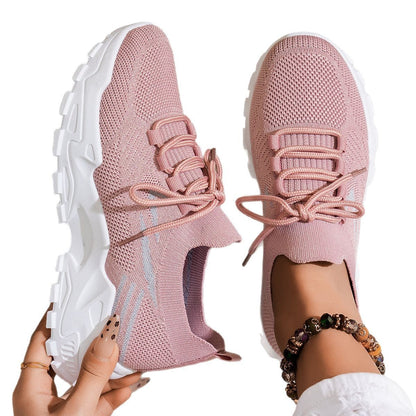 Women’s Lightweight Casual Sports Shoes – Soft Bottom Breathable Walking Sneakers