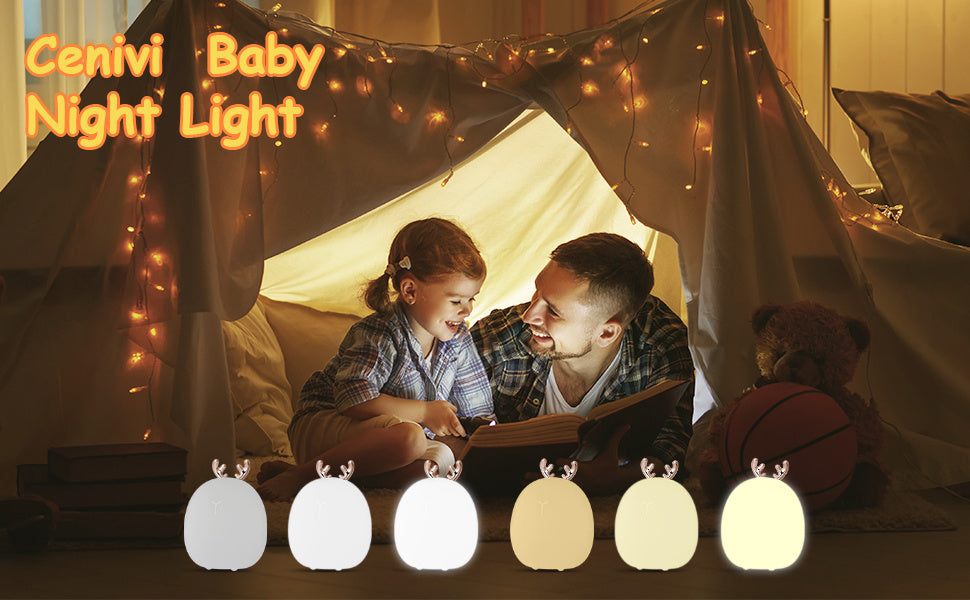 LumiBunny Adjustable Silicone Baby Night Light