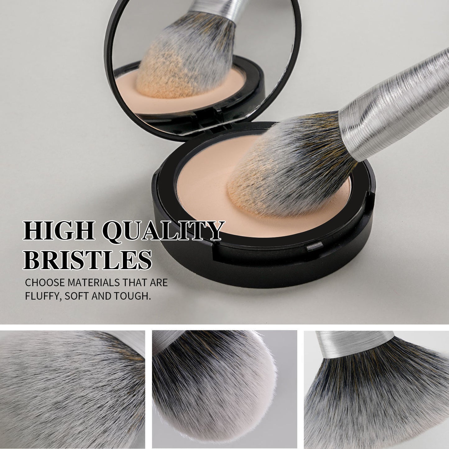 Beili Premium 10-Piece Kabuki Makeup Brush Set – Holiday Edition