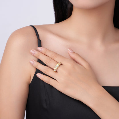 Tengman Moissanite Jewelry Set – S925 Silver With Gold Plating