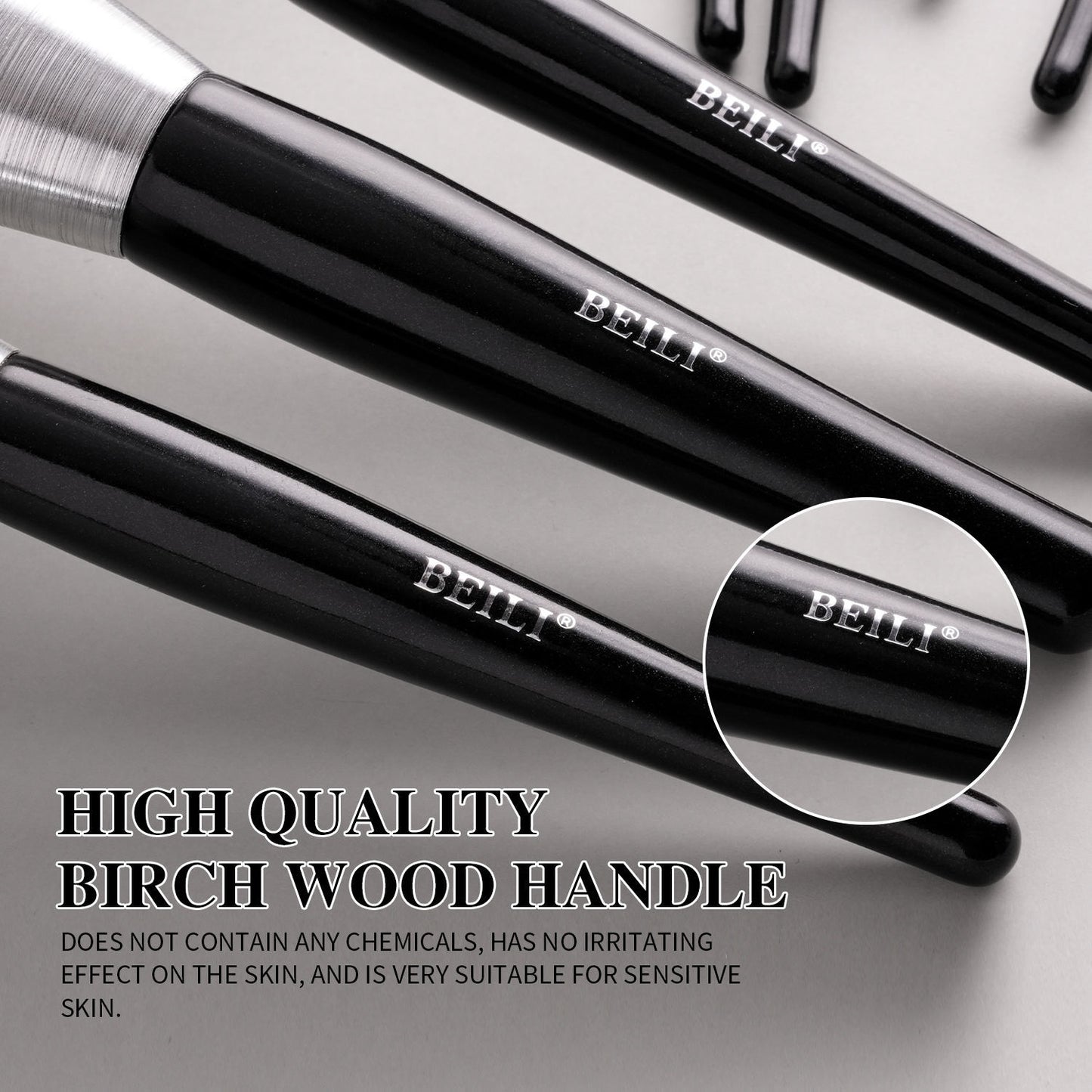 Beili Premium 10-Piece Kabuki Makeup Brush Set – Holiday Edition