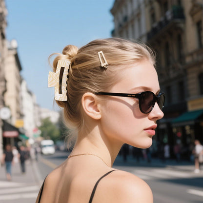 4-Pack Tortoise Hair Claw Clips – Strong Hold Acrylic Barrettes