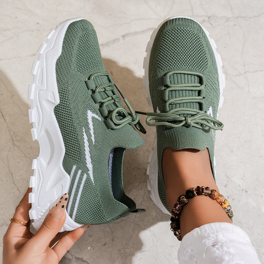 Women’s Lightweight Casual Sports Shoes – Soft Bottom Breathable Walking Sneakers