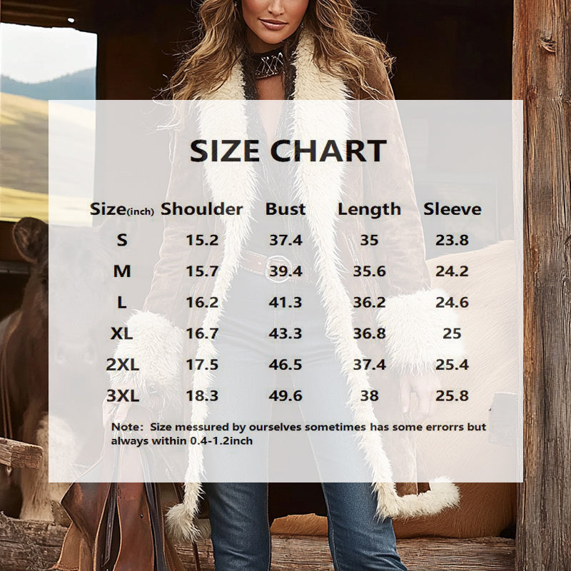 RoyalPlush Fur Collar Coat – Long Vintage Winter Warm Thick Trench for Women