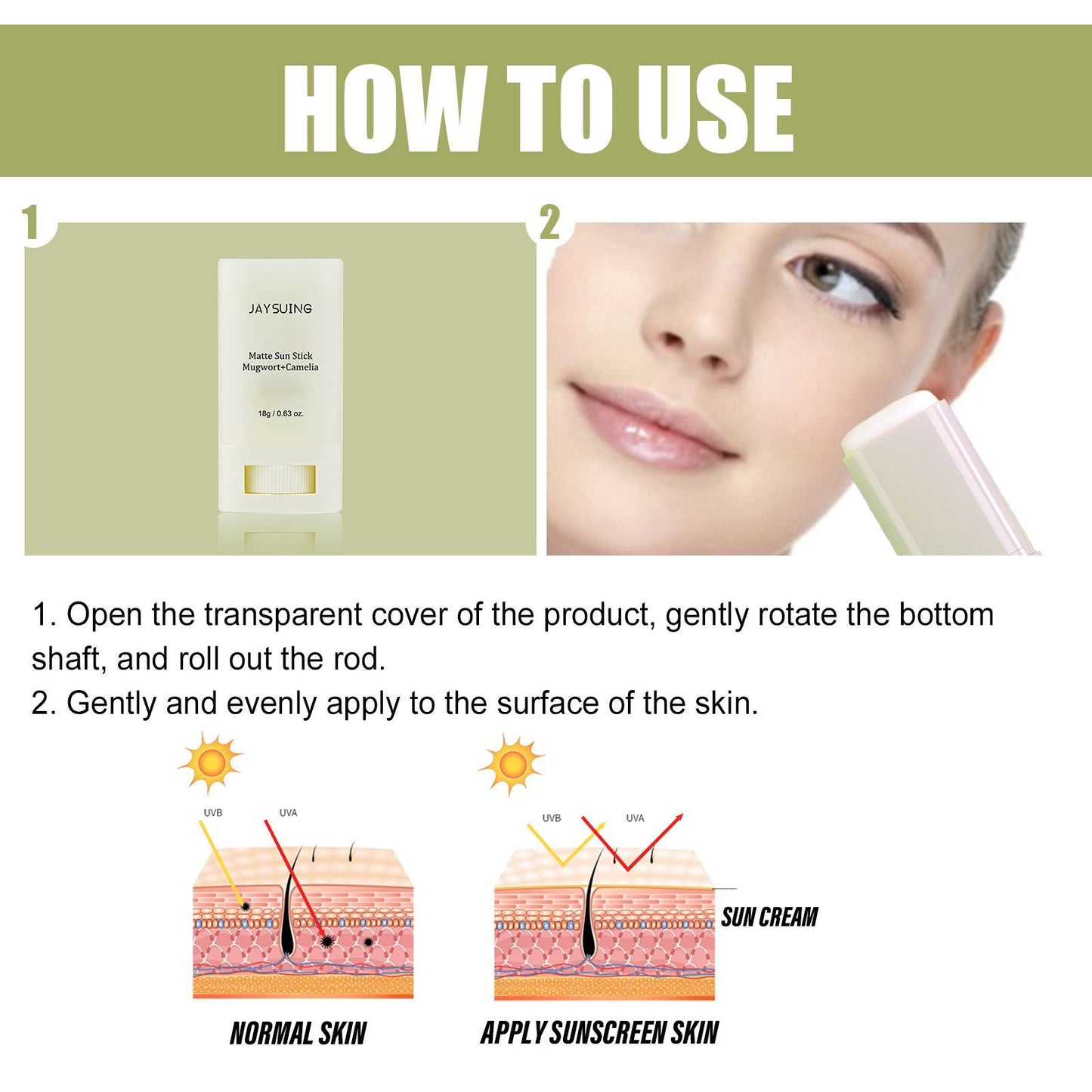 Jaysui Matte Protective UV Moisturizing Stick