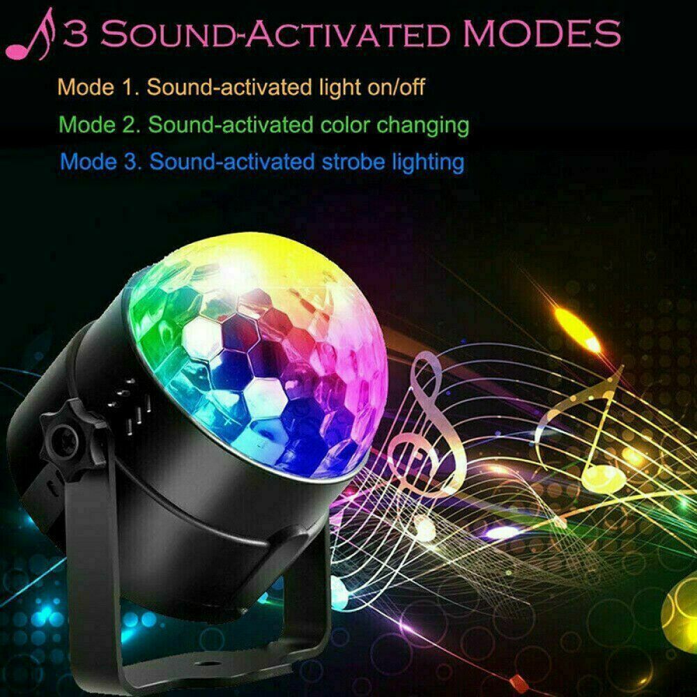 PartyBeam Sound-Activated Disco LED Strobe Light