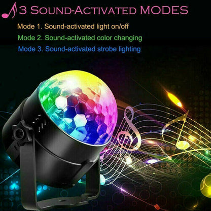 PartyBeam Sound-Activated Disco LED Strobe Light