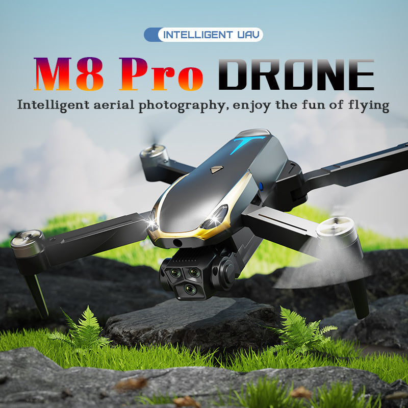 M8 Pro 6K HD Camera Drone with Altitude Hold & Remote Control Handle