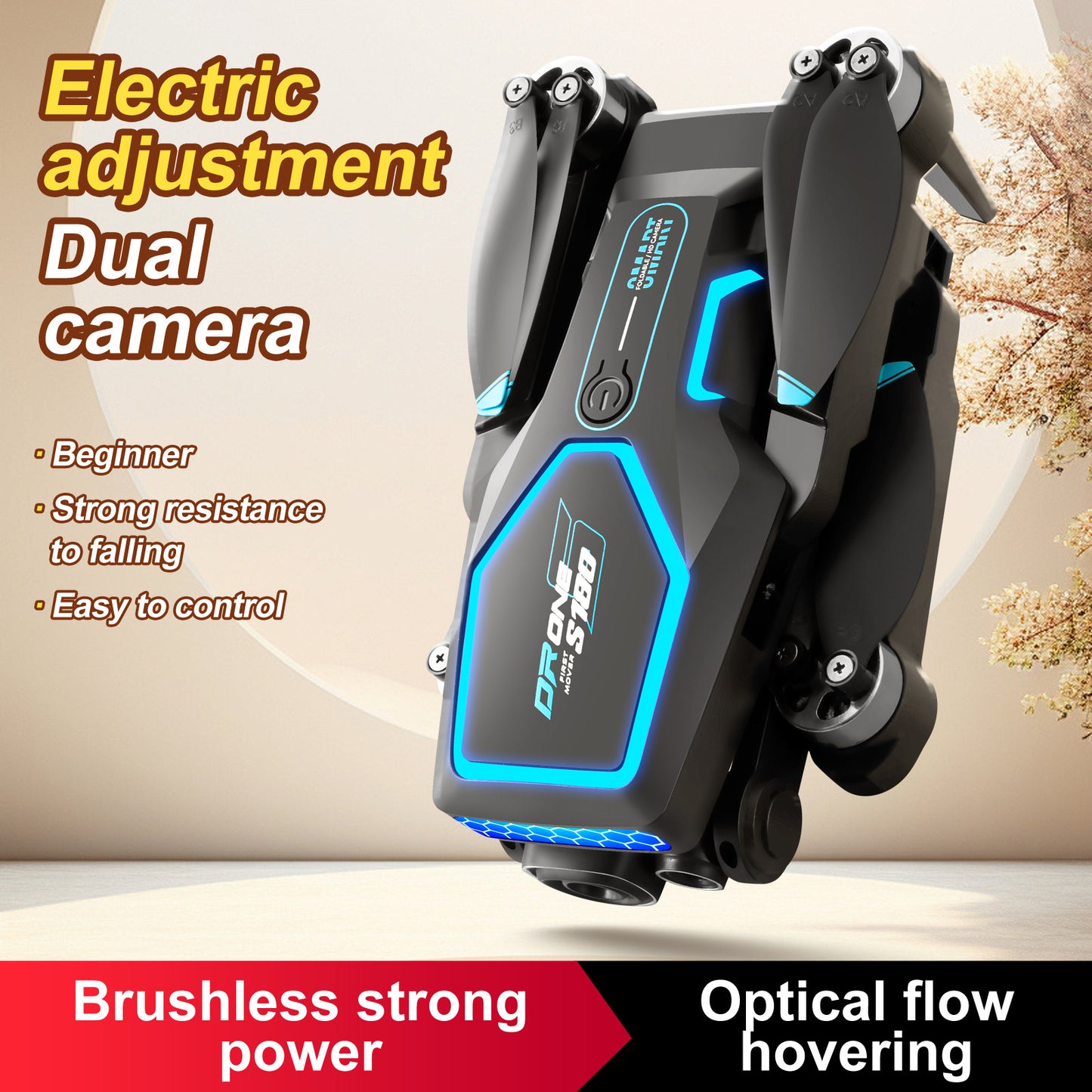 SkySonic S180 Brushless Power Drone with Intelligent Obstacle Avoidance