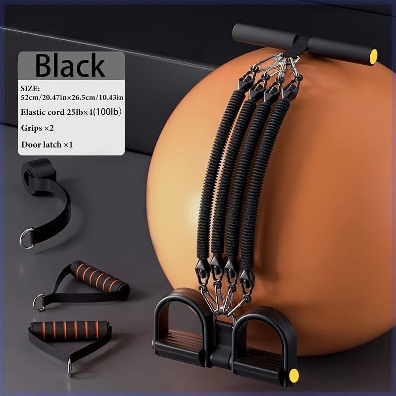 Adjustable Resistance Band Set – High-Tension Fitness Bands with Foot Pedals & Handles